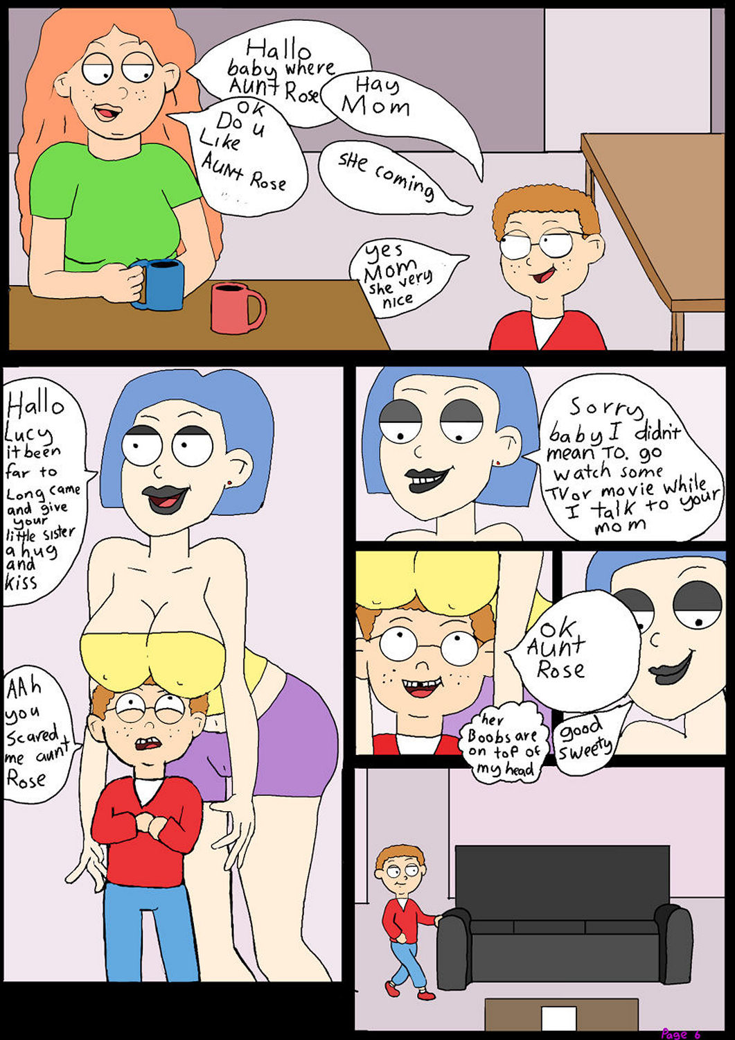 Love The Family 1 - Staying At My Aunt Porn Comic - Page 007