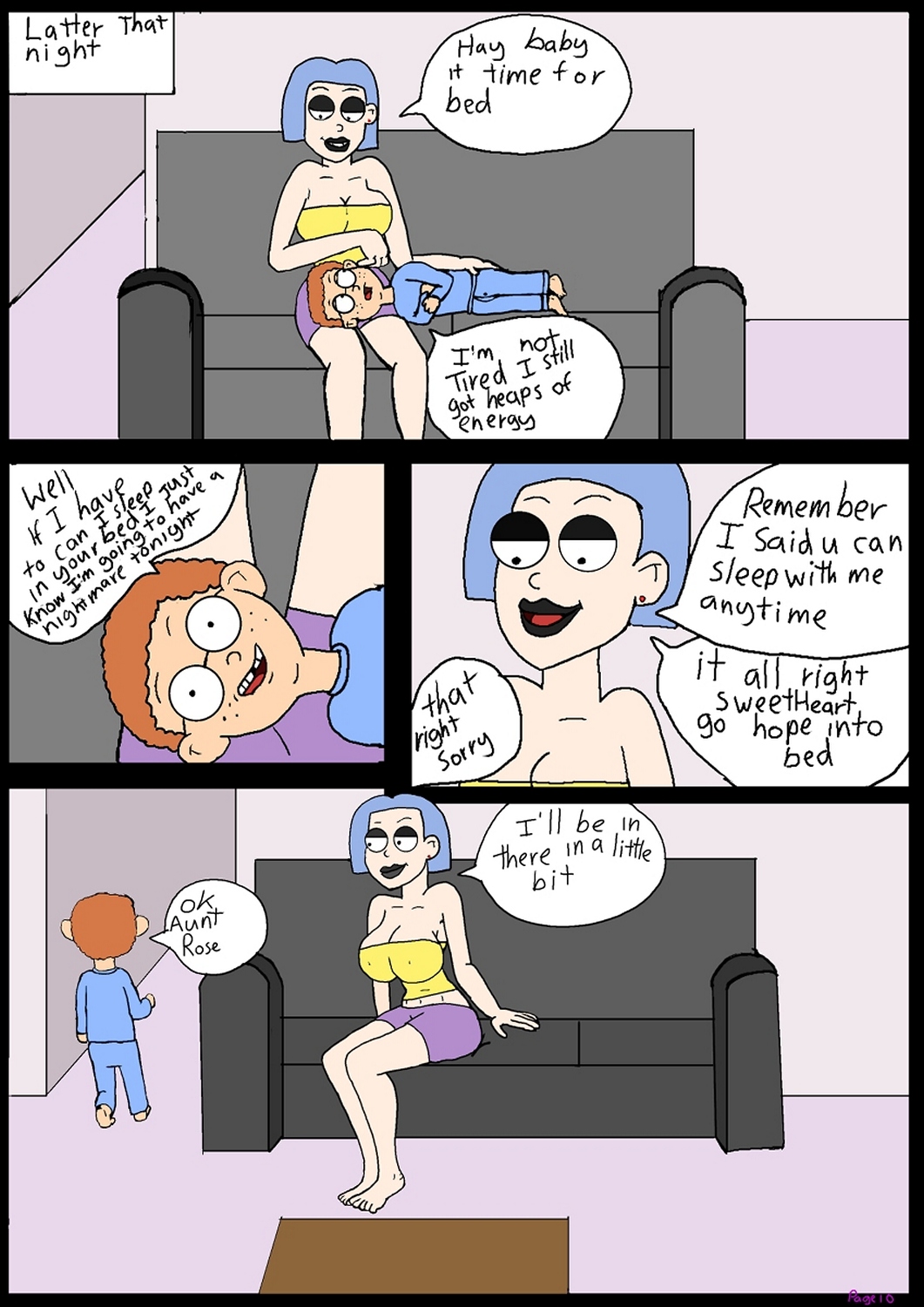 Love The Family 1 - Staying At My Aunt Porn Comic - Page 011