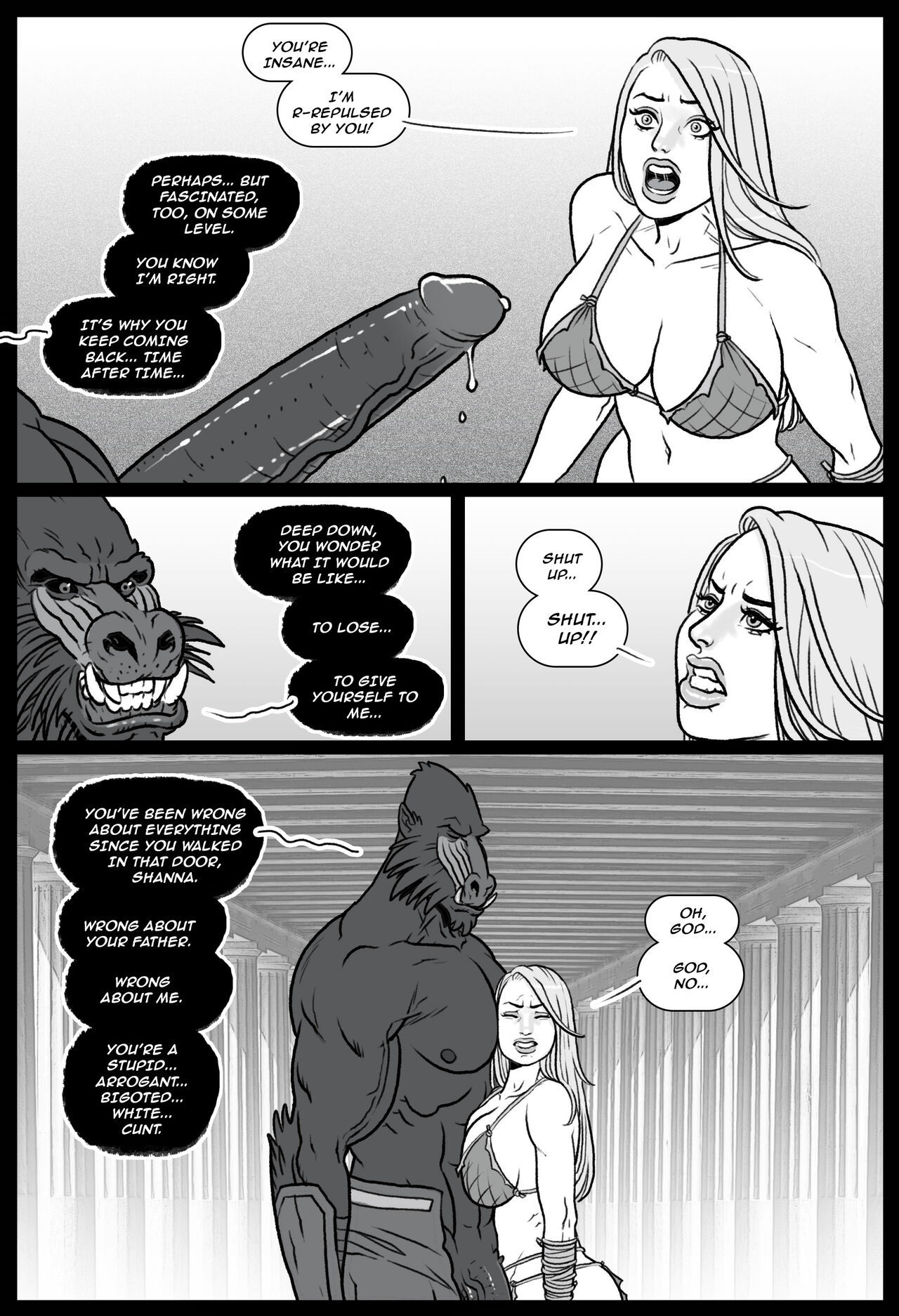 Mandrill - The Fall Of Shanna Porn Comic - Page 015