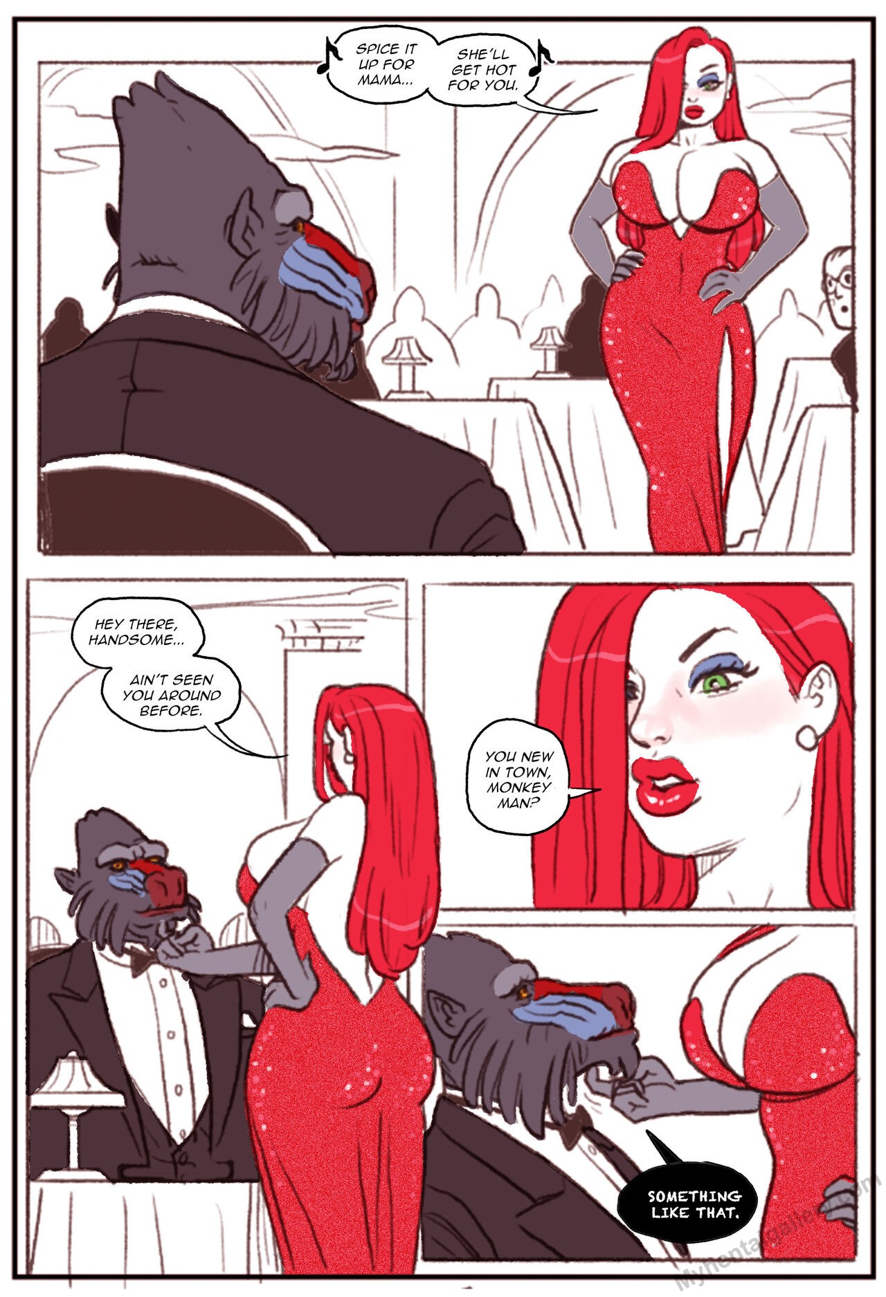 Mandrill - Who Fucked Jessica Rabbit Porn Comic - Page 014_1