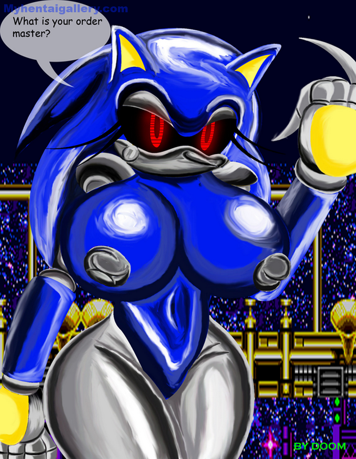 Metal Sonic X HD Hentai Porn Comic - 005