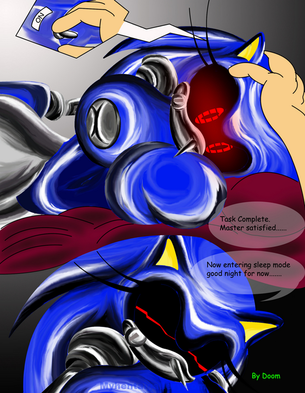 Metal Sonic X Porn Comic - Page 014