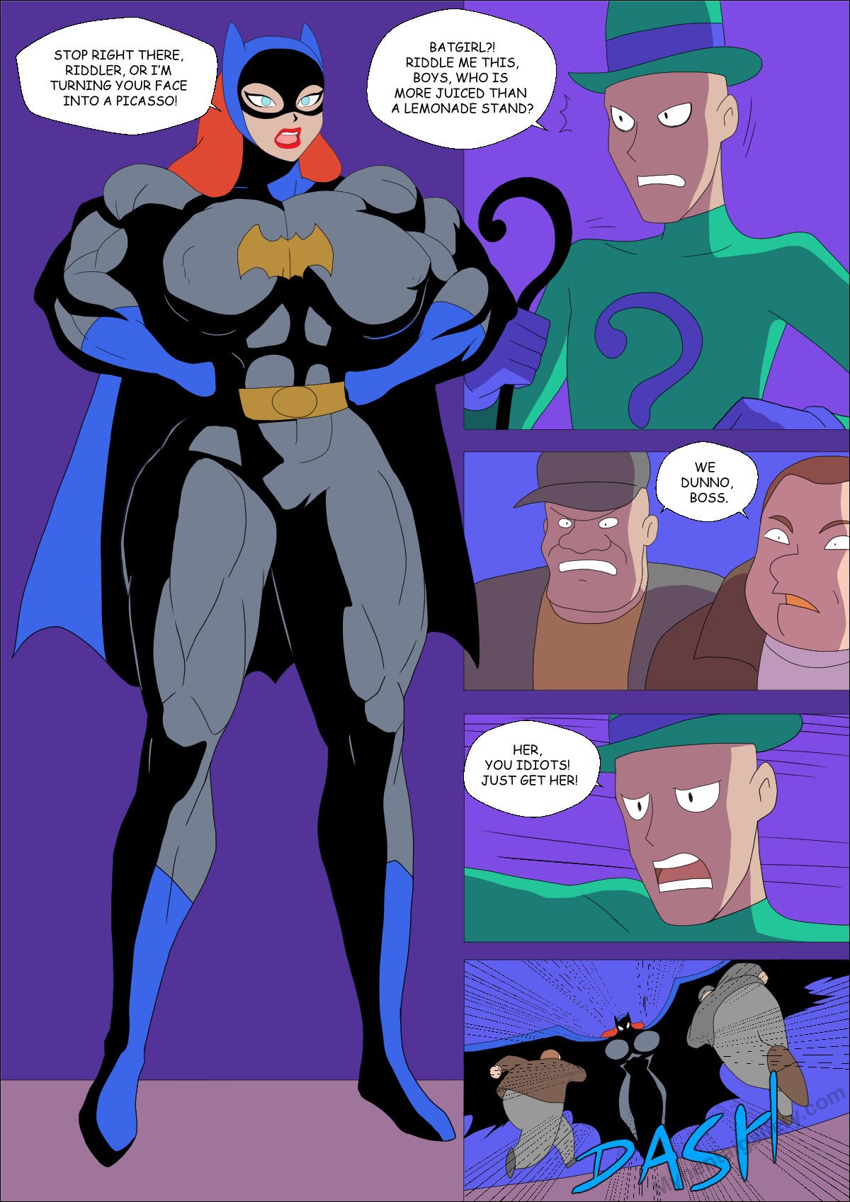 Muscular Batgirl Porn Comic - Page 008