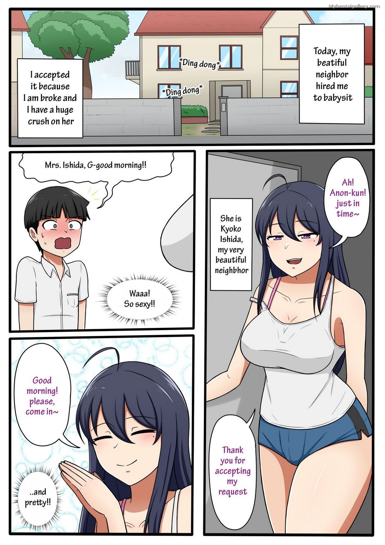 My Beautiful Neighbor Kyoko-San Porn Comic - Page 003