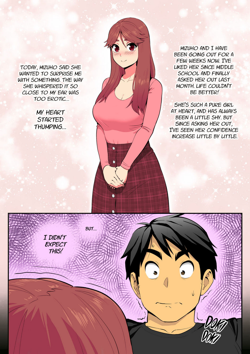 My Shy Girlfriend Is A Blowjob Expert Porn Comic - Page 002