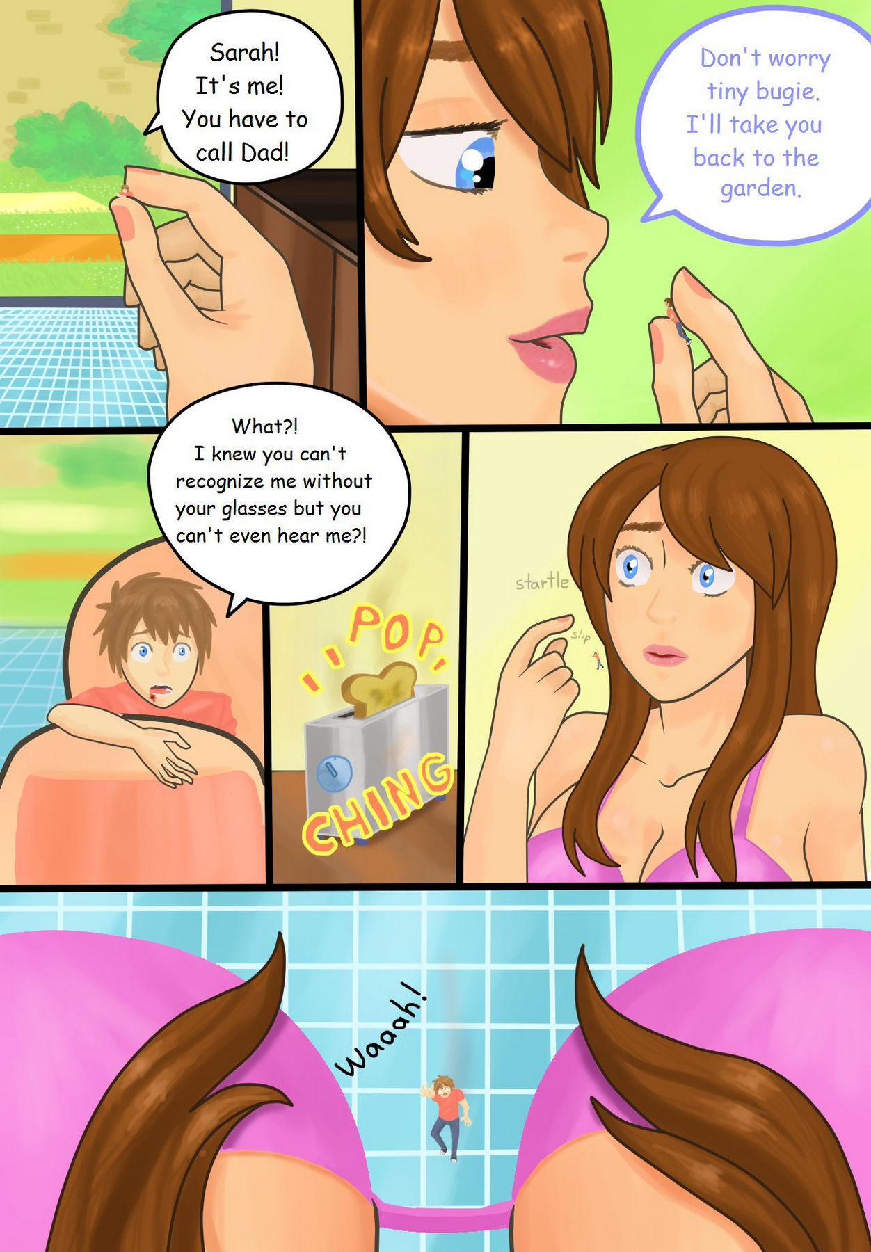 My Sister The Giantess Porn Comic - Page 004