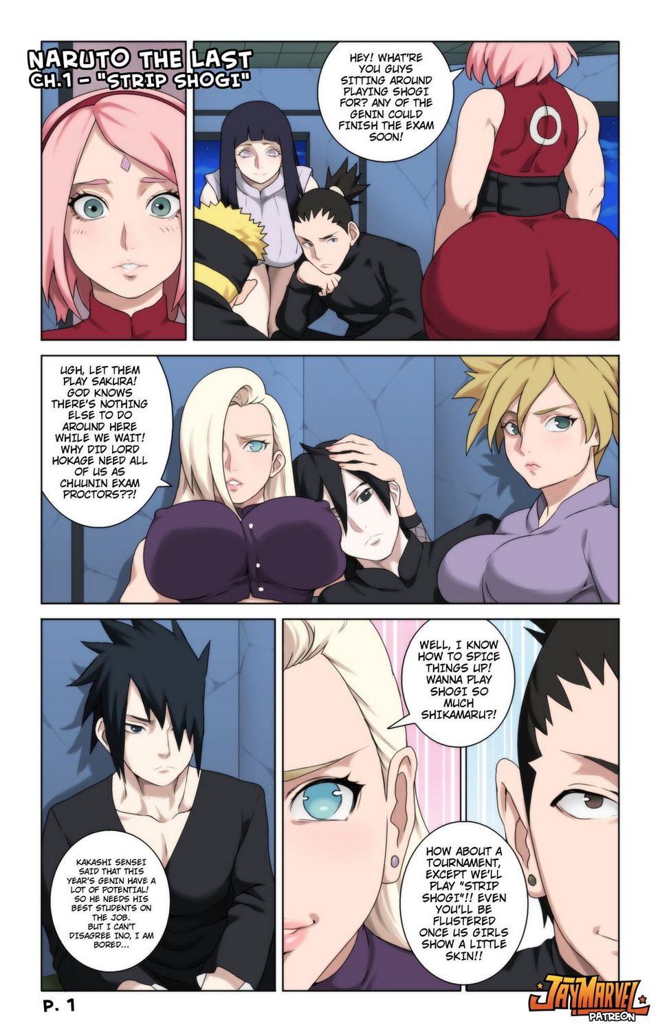 Naruto The Last 1 - Strip Shogi Porn Comic - Page 001