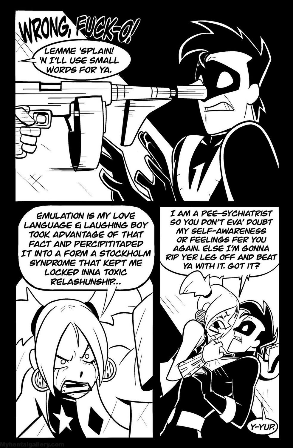 Nightwing x Harley Quinn Porn Comic - Page 005