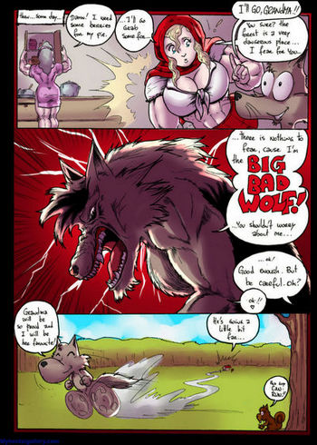 Big Bad Wolf Porn Comic - Not So Lil Red 2 - Enter The Big Bad Wolf Queen Porn Comic - My Manga Comics