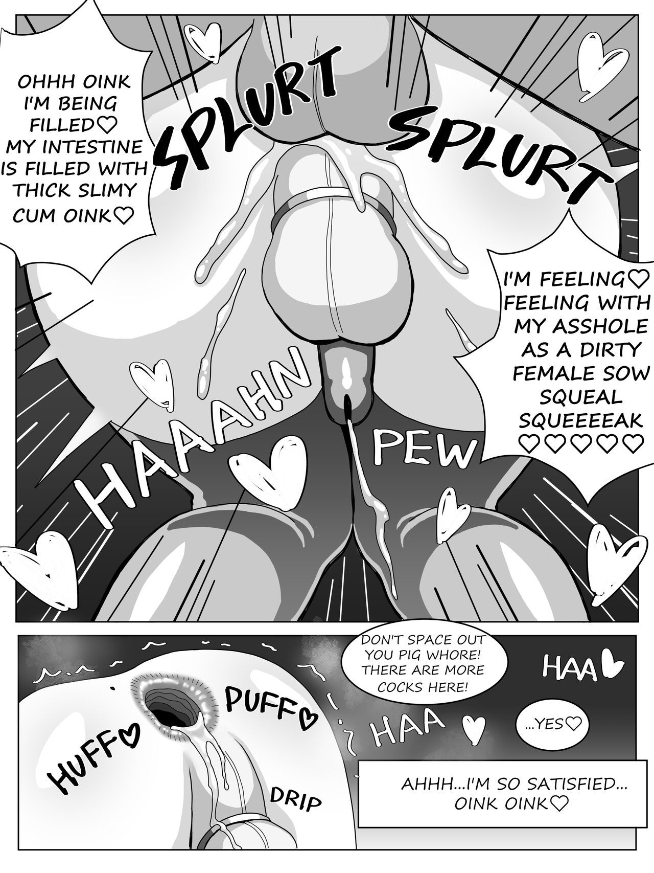 Dirty Anal Art - Pleasure Of An Anal Sow Porn Comic - Page 012