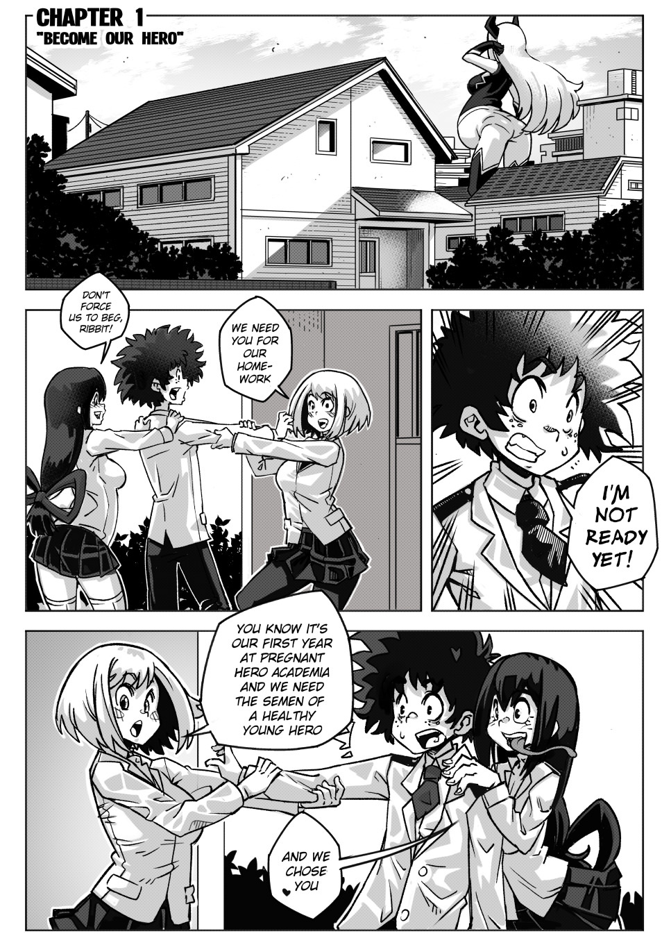 Pregnant Hero Academia - Chapter 1 Part 1 Porn Comic - Page 00002_1