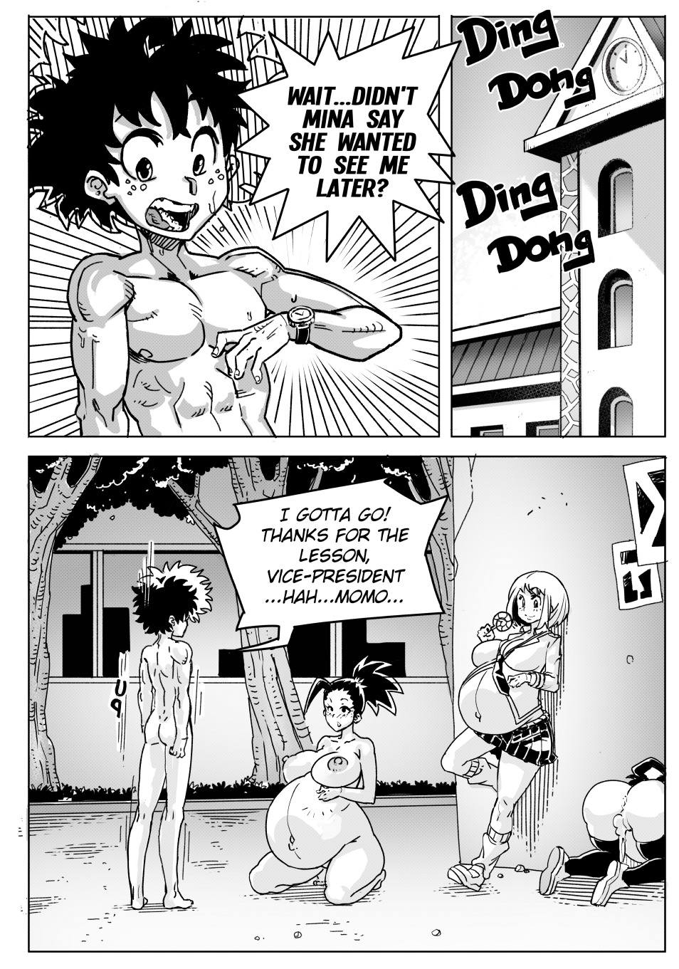 Pregnant Hero Academia - Chapter 2 Part 1 Porn Comic - Page 011_000