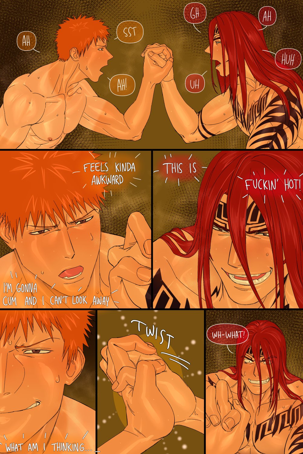 Renji And Ichigo Tag Team A Bitch In Heat HD Hentai Porn Comic - 027