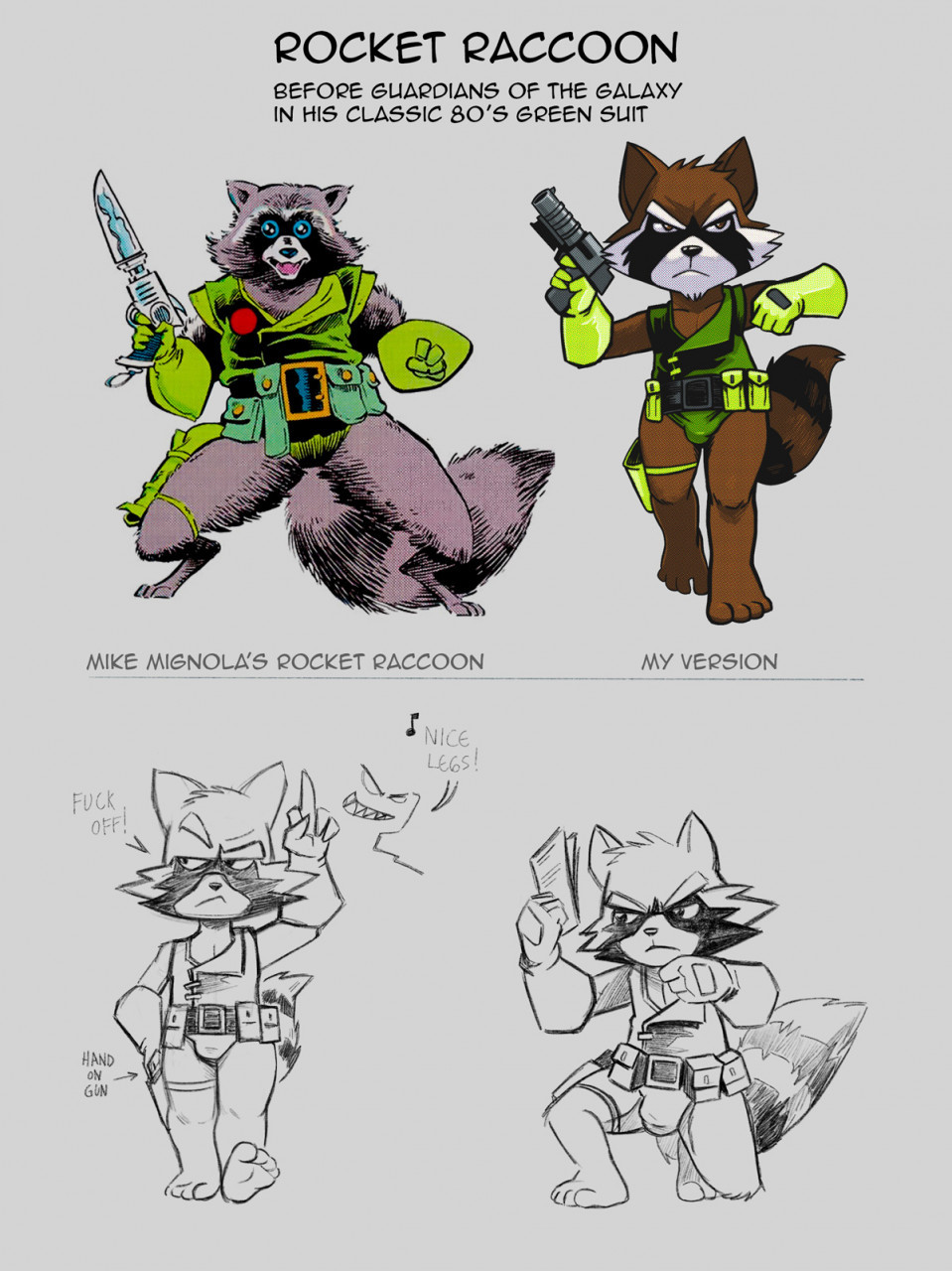 Retro Rocket Raccoon Porn Comic - Page 010