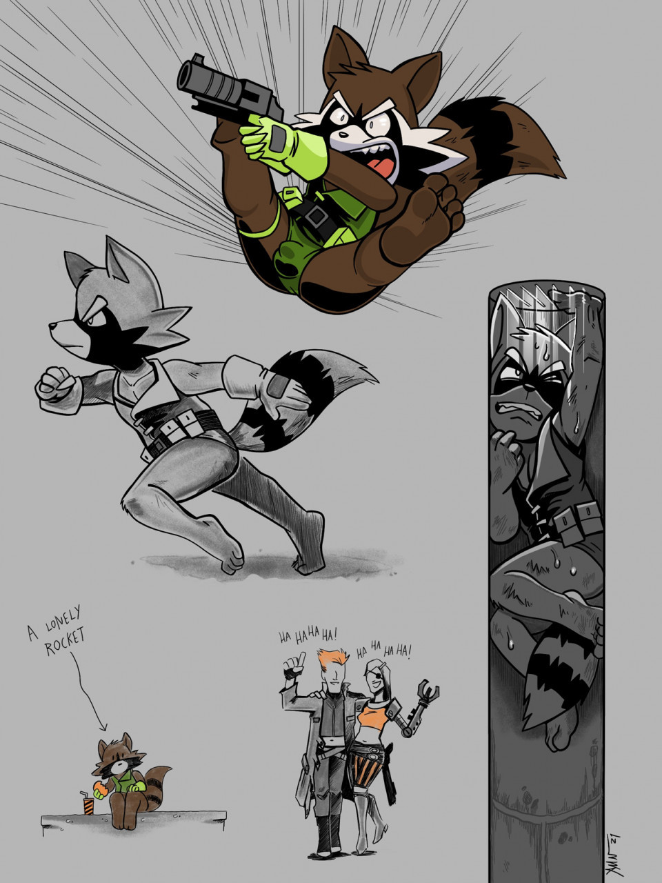 Retro Rocket Raccoon Porn Comic - Page 011