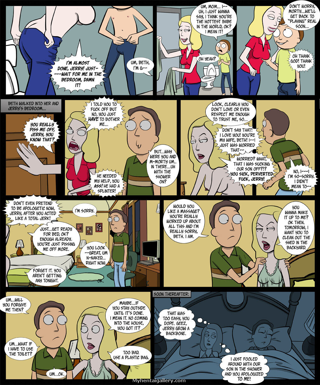 Rick and Morty A Paralllel Relationship Porn Comic Page 016 