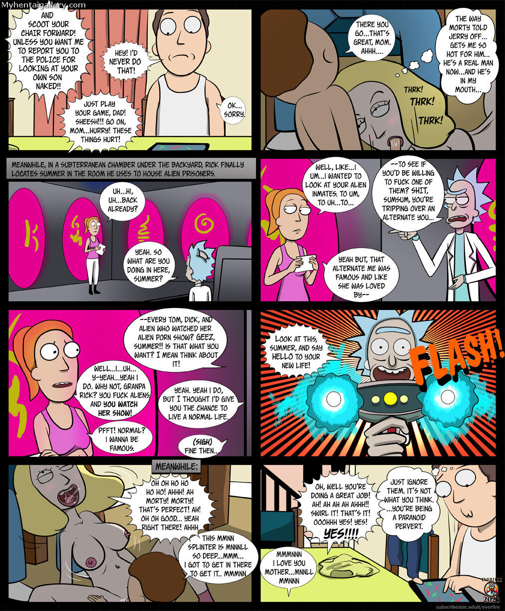 Rick and Morty - A Paralllel Relationship Porn Comic - Page 025