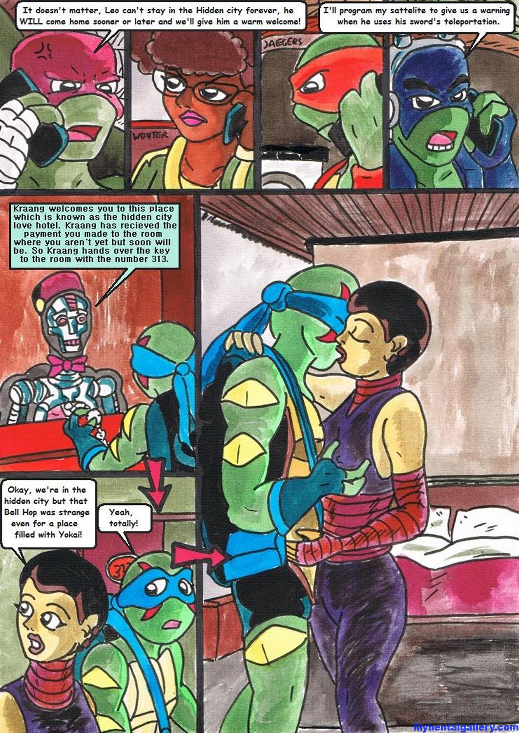 Rise Of The Teenage Mutant Ninja Turtles - Quiet Time Porn Comic - Page 009