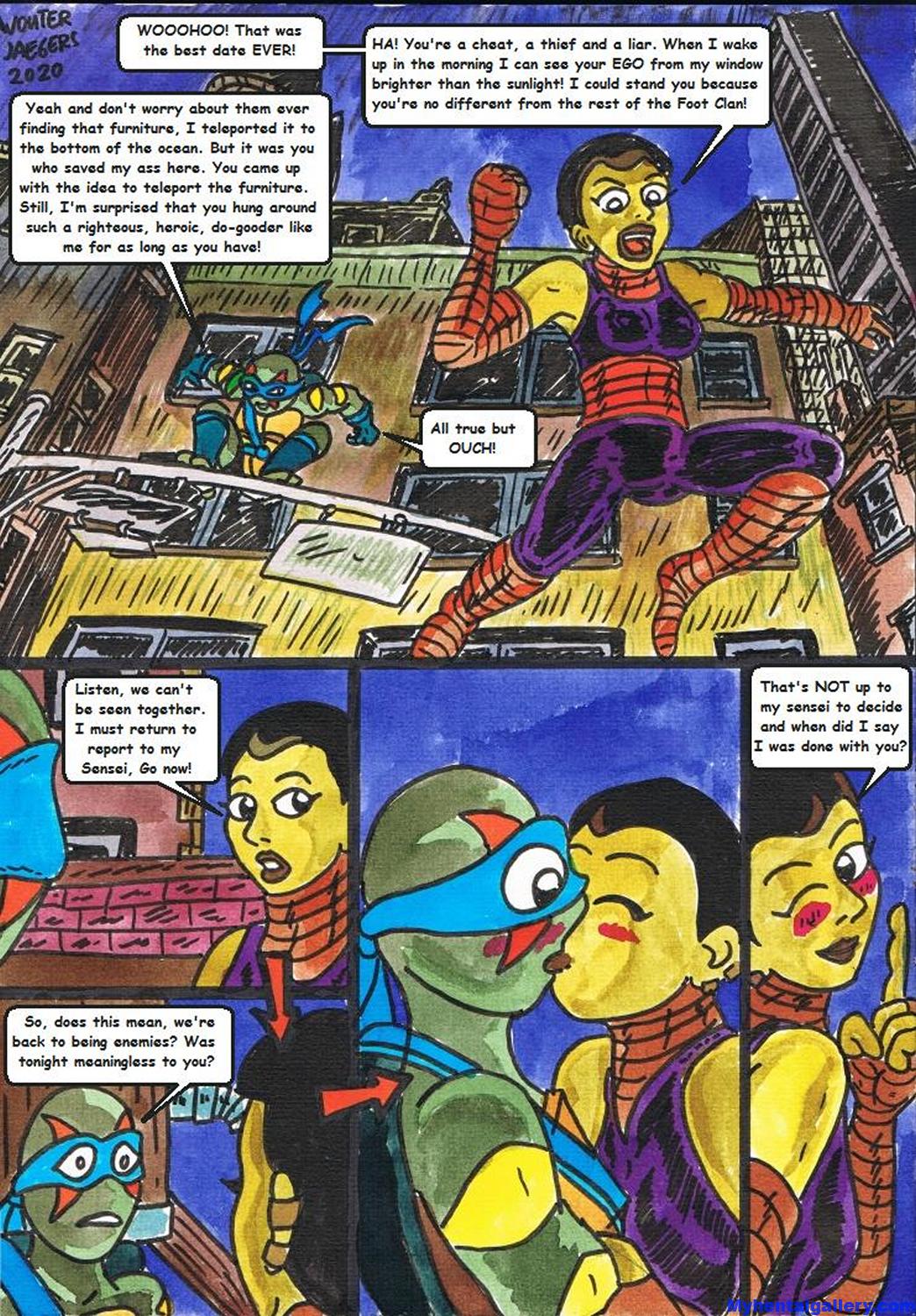 Rise Of The Teenage Mutant Ninja Turtles - Quiet Time Porn Comic - Page 018