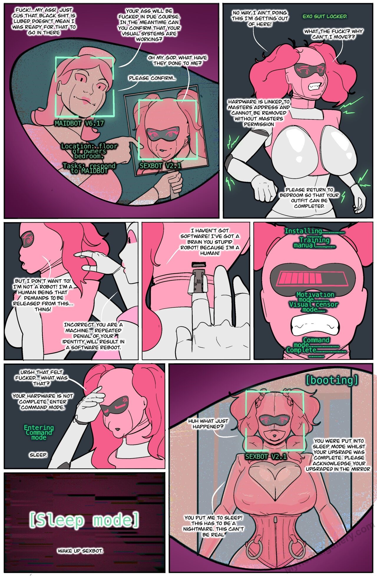 Robot Maid Porn Comic - Page 003