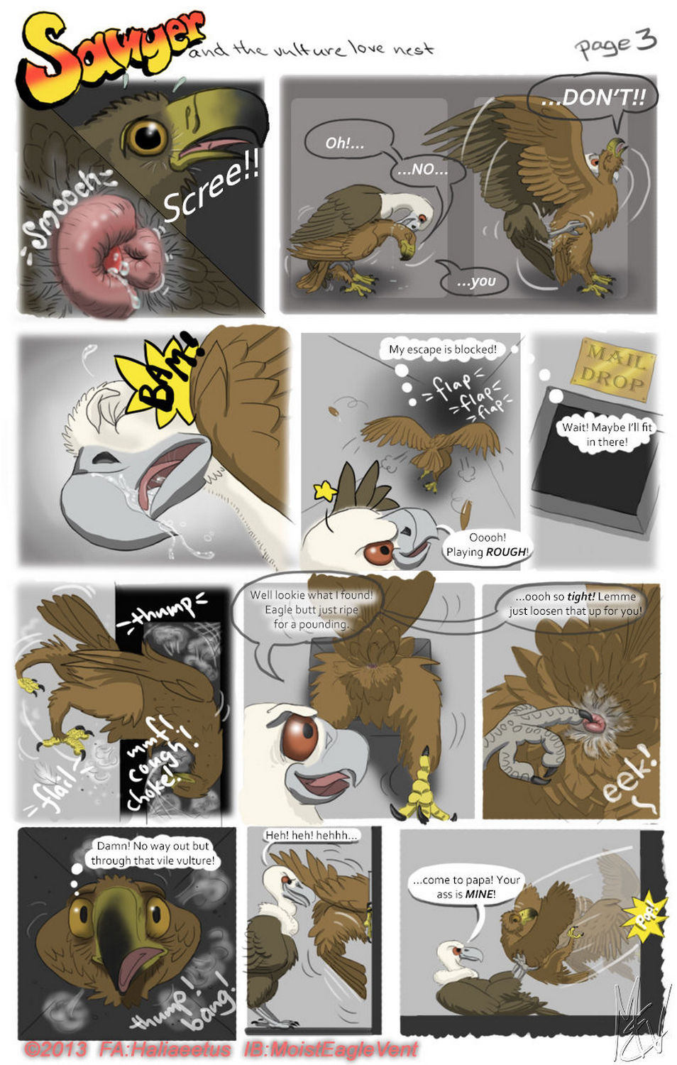 Sawyer And The Vulture Love Nest Porn Comic Page 003 