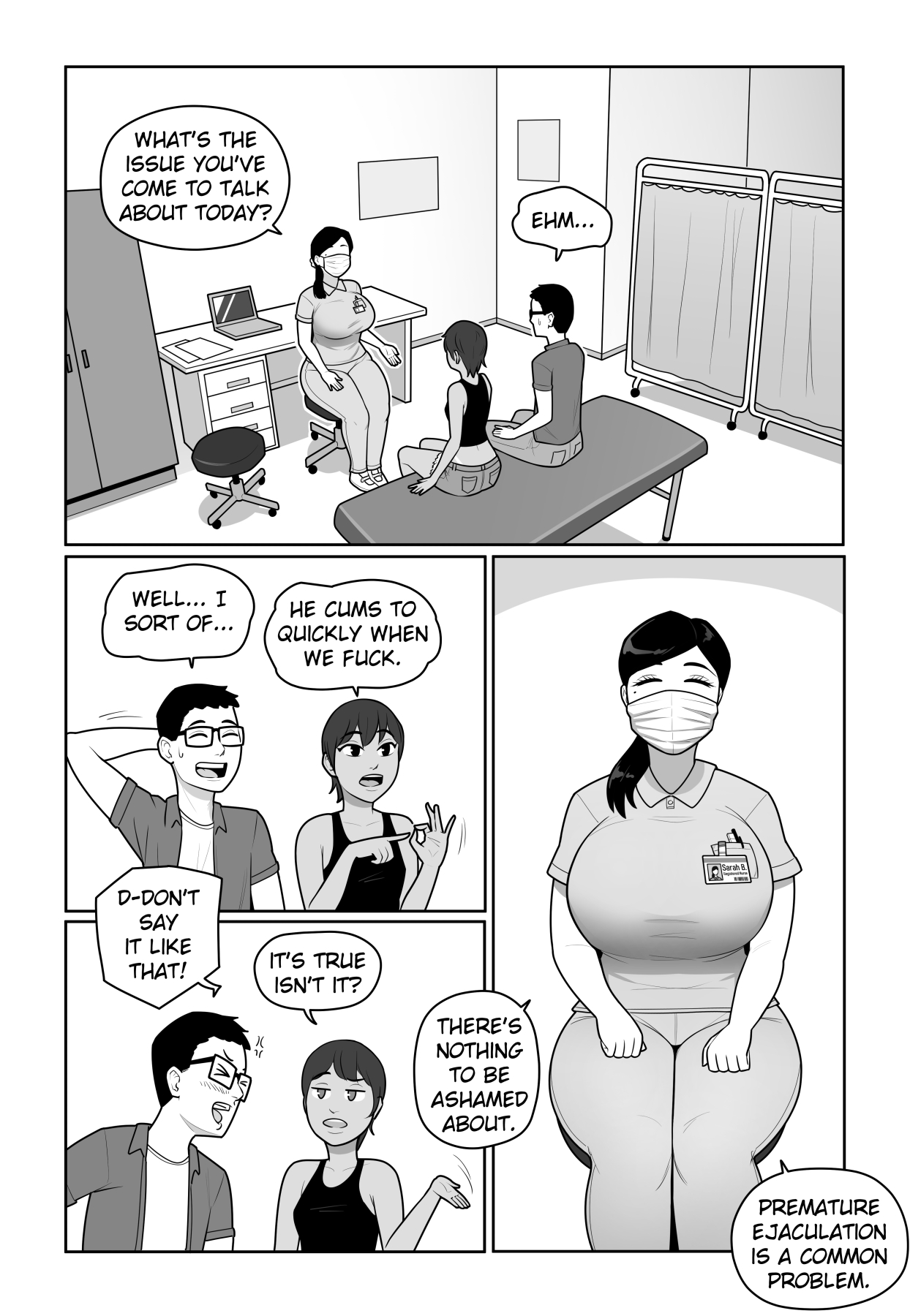 Sexual Support Clinic Porn Comic Page 005 