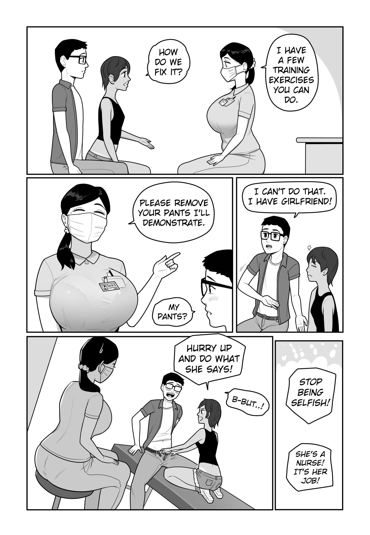 Sexual Support Clinic Porn Comic - Page 006