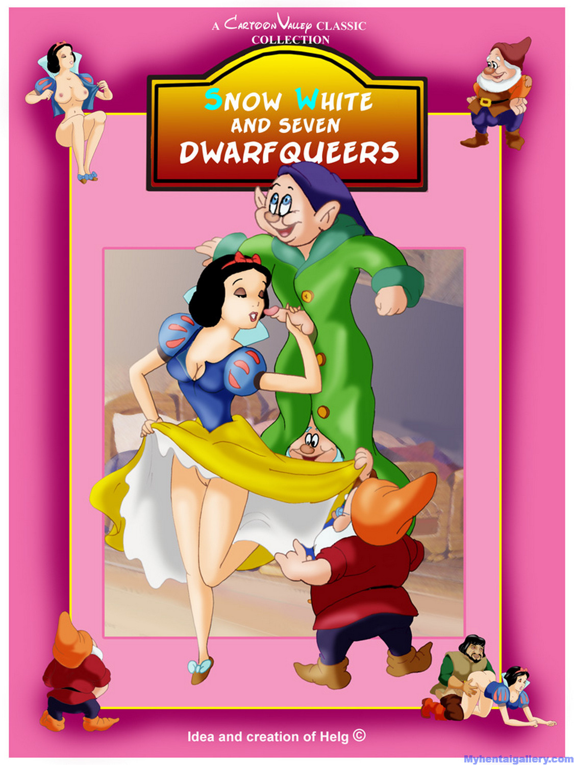 Snow White And The Seven Dwarf Queers 4 Rule 34 <b>Porn</b> Comic - Page 001.