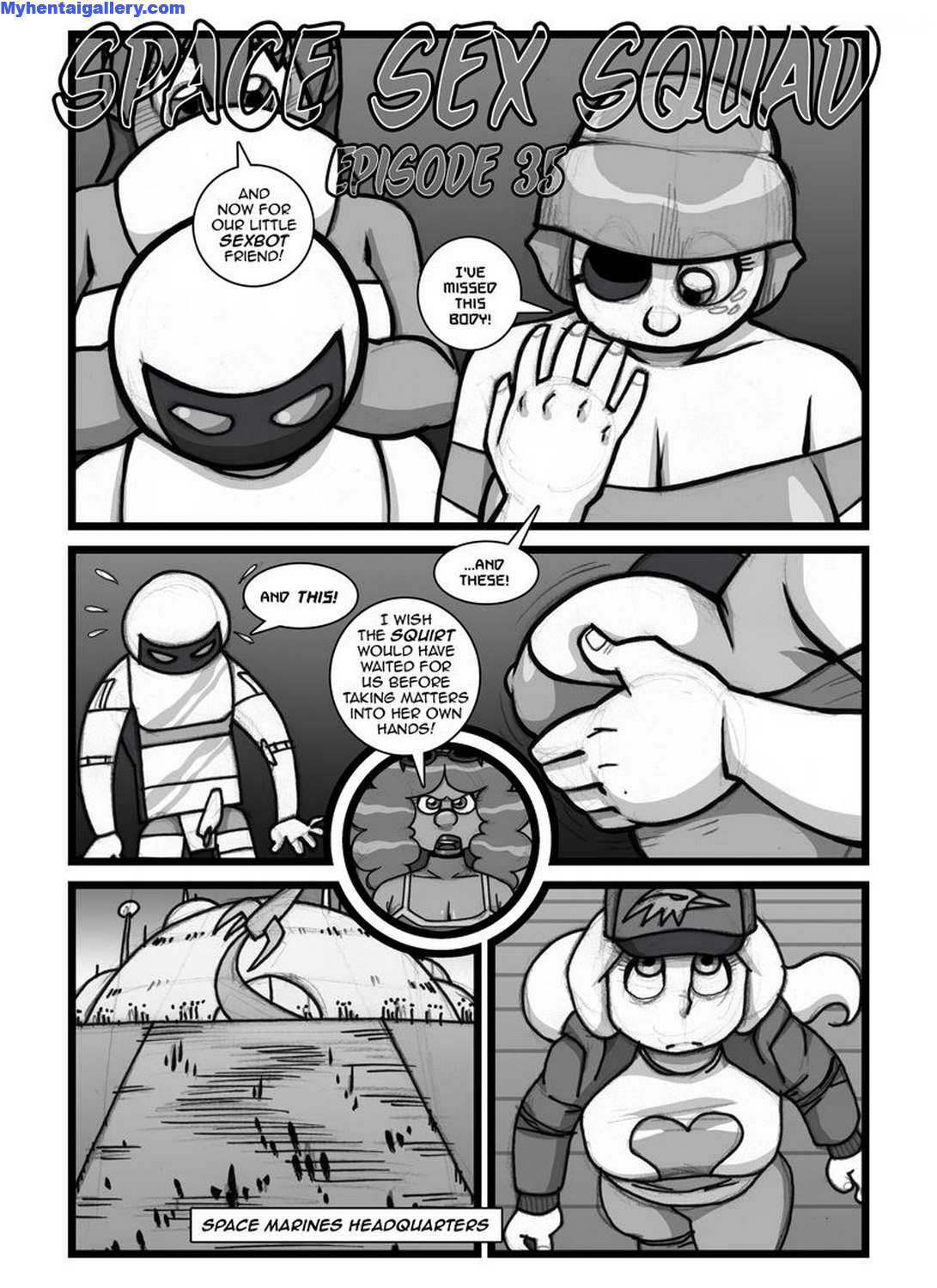 Space Sex Squad 35 Porn Comic - Page 001