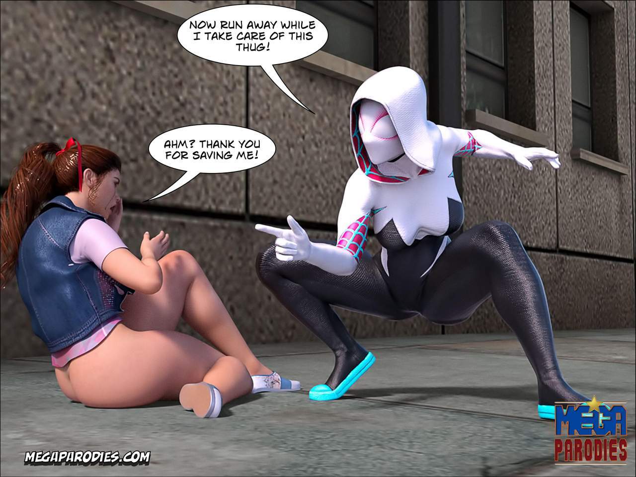 Spider Gwen x Rhino 1 Porn Comic - Page 017