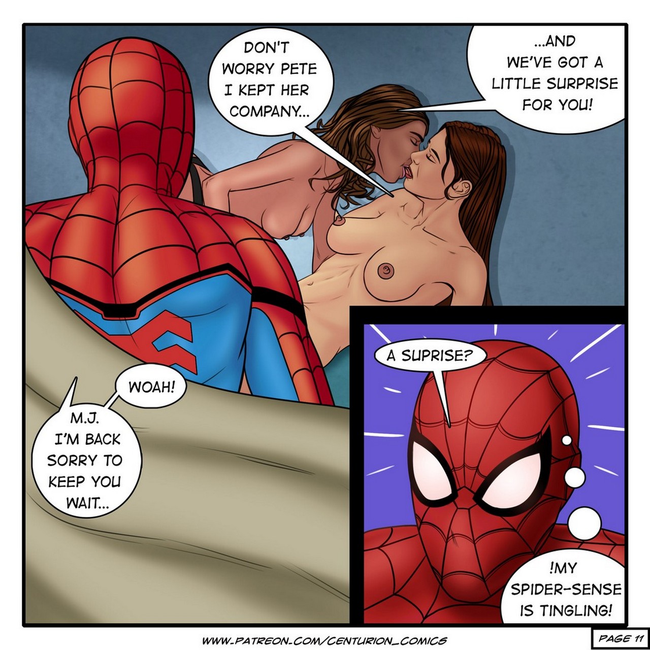 Spider-Man - Cumming Home Porn Comic - Page 012