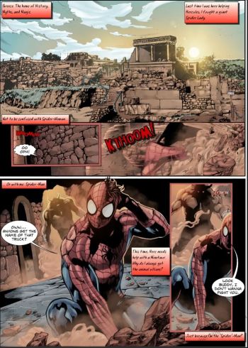 Greece - Spider-Man - When In Greece Porn Comic - HD Porn Comics