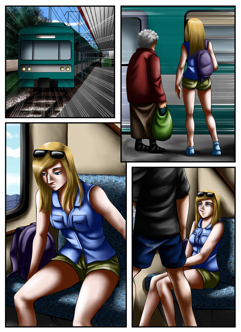 Stuck On The Train Porn Comic - Page 002