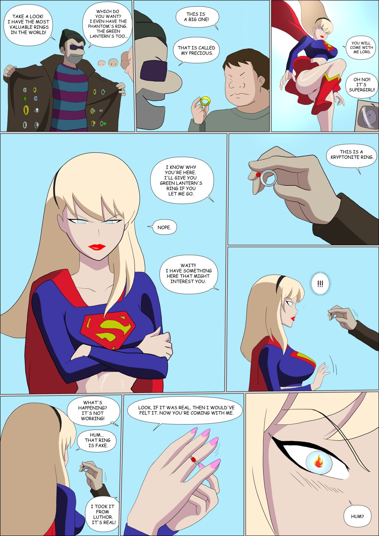 Supergirl X Wonder Woman HD Hentai Porn Comic - 002