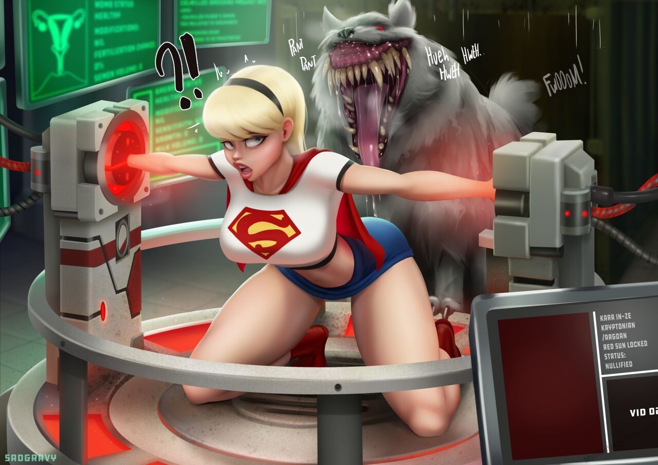 Supergirl x Resident Evil Dog HD Hentai Porn Comic - 002