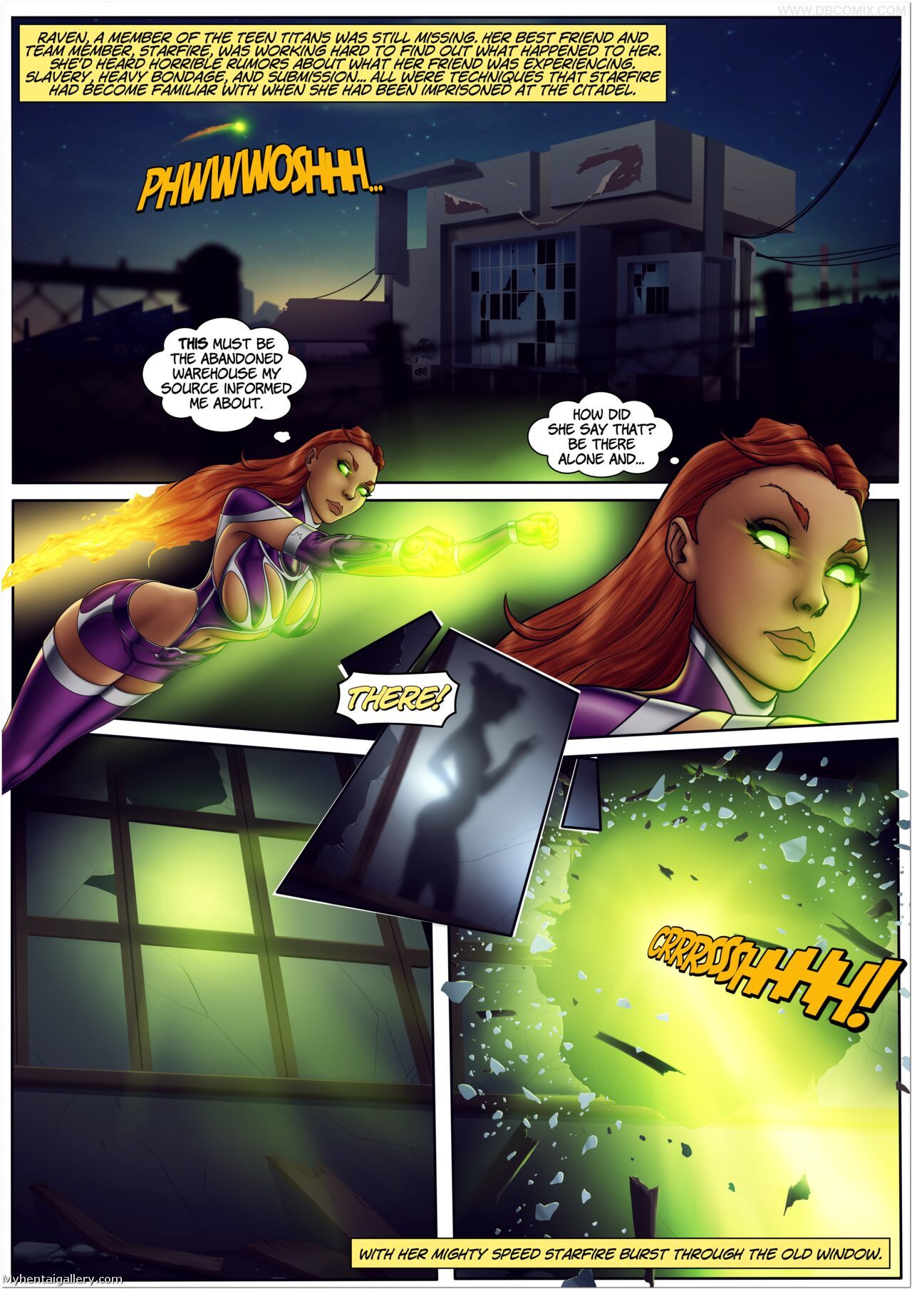 Teen Titans Starfire Porn Comic - Page 002