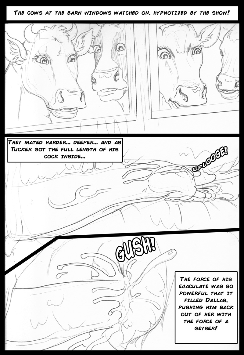 The Cattle Drive - Cowboy Bull And Cowgirl Cow Porn Comic - Page 127