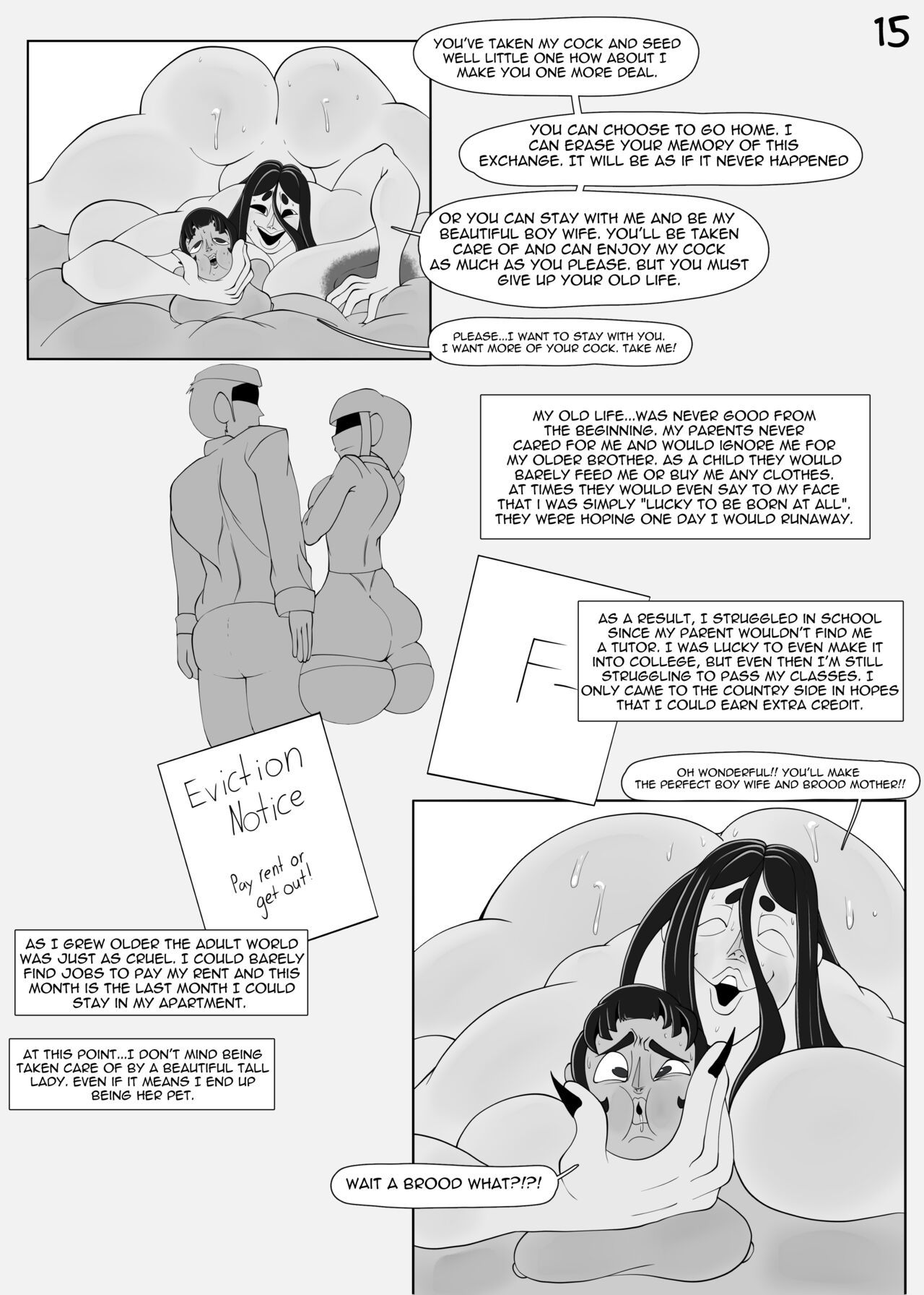 The Day I Met A Tall Lady Porn Comic - Page 016