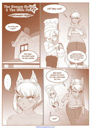 Comic Little Porn Star - The Hungry Moon & The Little Star - Halloween Night Hentai HD Porn Comic -  My Hentai Comics