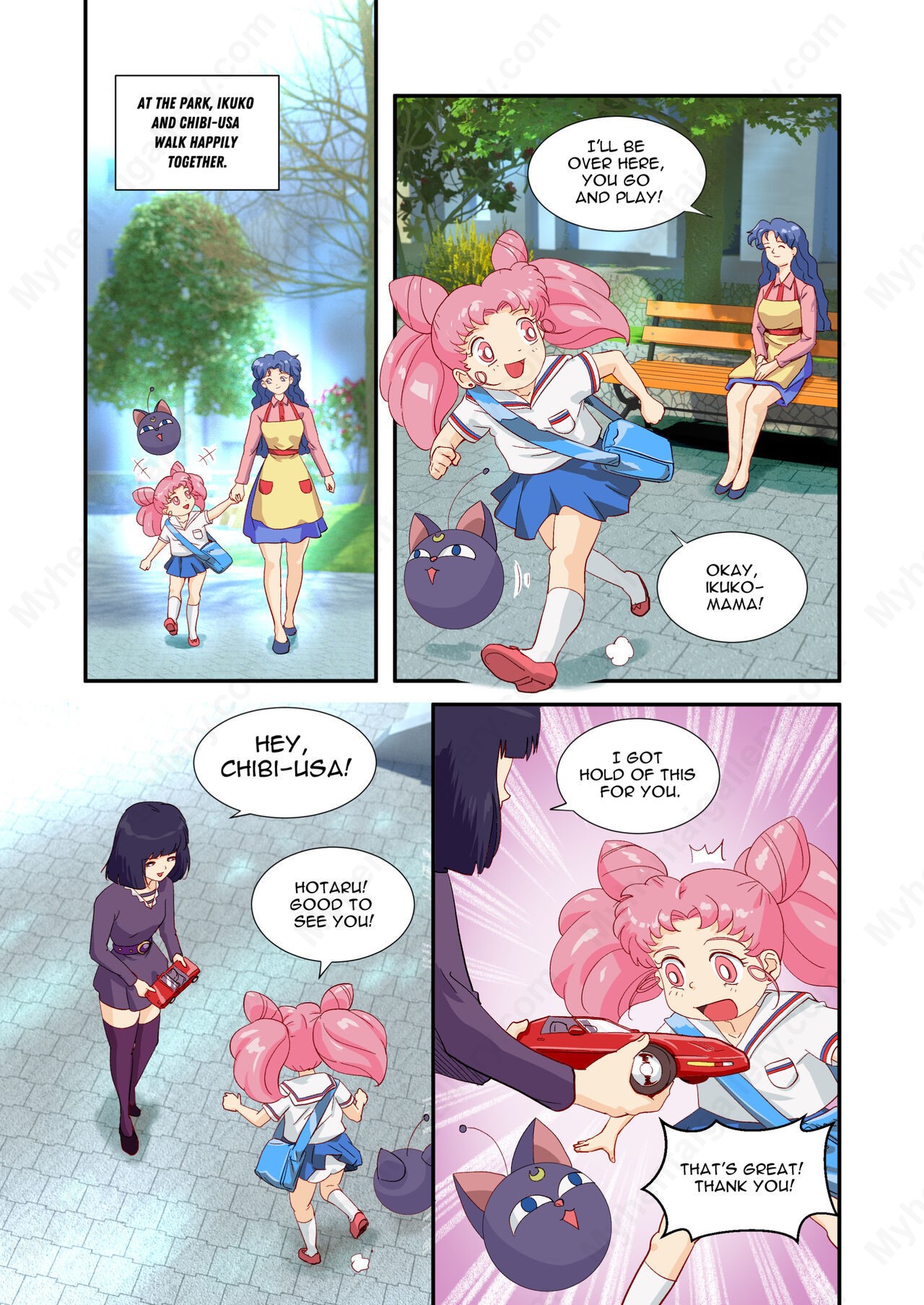 The Senshi Dolls 8 - The Park Porn Comic - Page 003