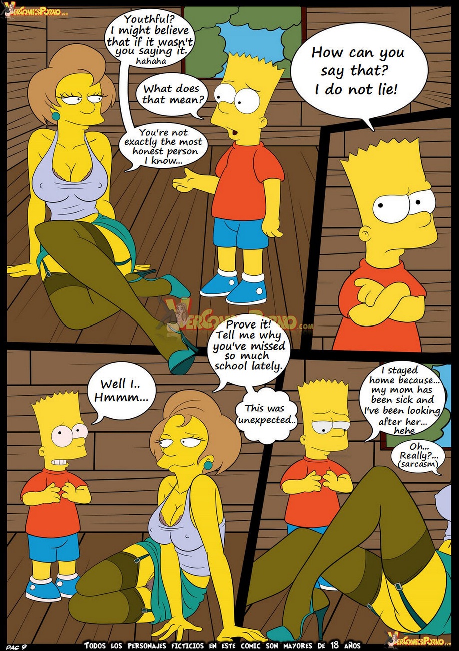 The Simpsons 5 Old Habits - New Lessons Porn Comic - Page 010