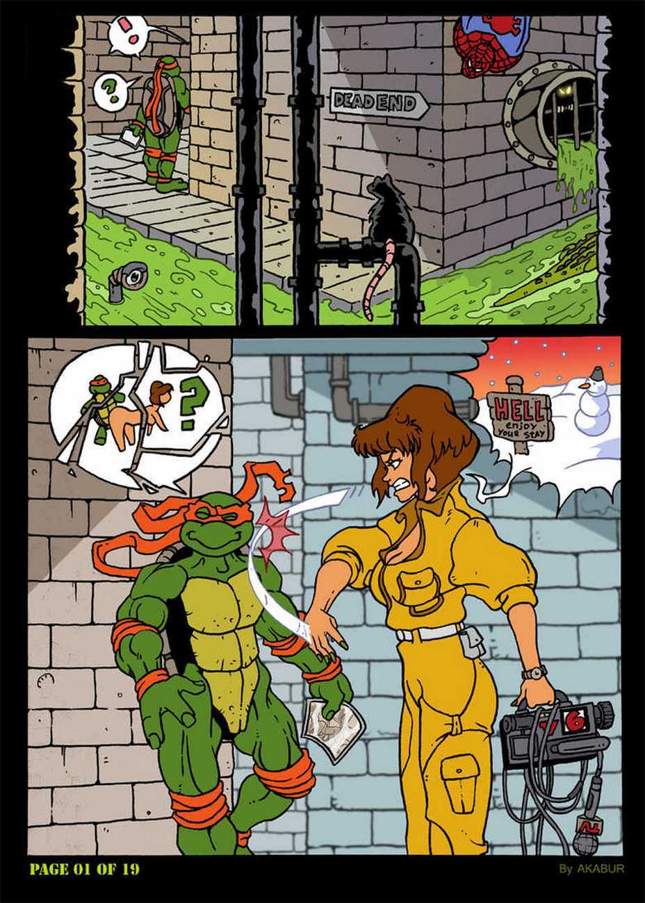 The Slut From Channel Six 2 - Teenage Mutant Ninja Turtles Porn Comic -  Page 003