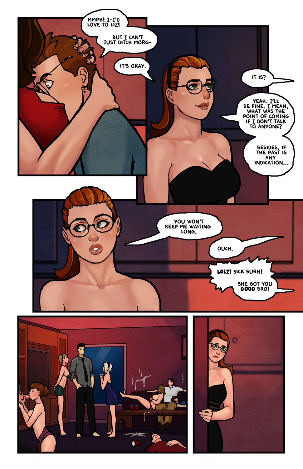 This Romantic World 3 - The Party Porn Comic - Page 020