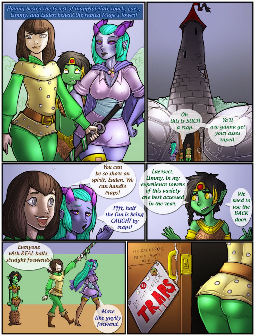 Tower Of Traps Porn Comic - Page 002