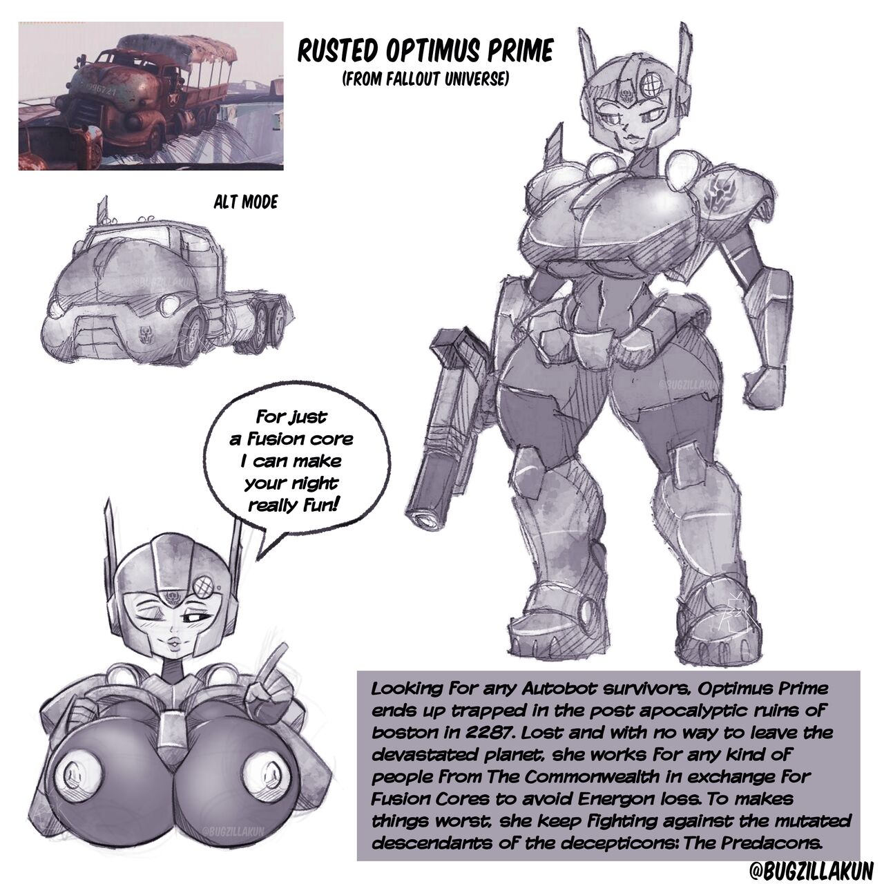 Transformers X Fallout Porn Comic - Page 002