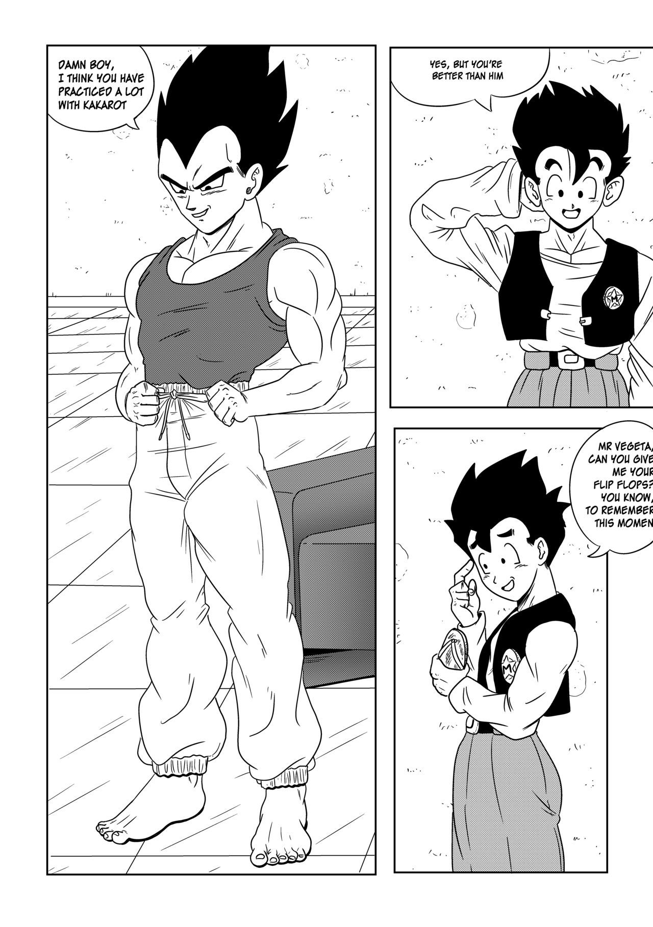 Vegeta - The Paradise In His Feet 3 - The Slave Gohan Porn Comic - Page  026_1