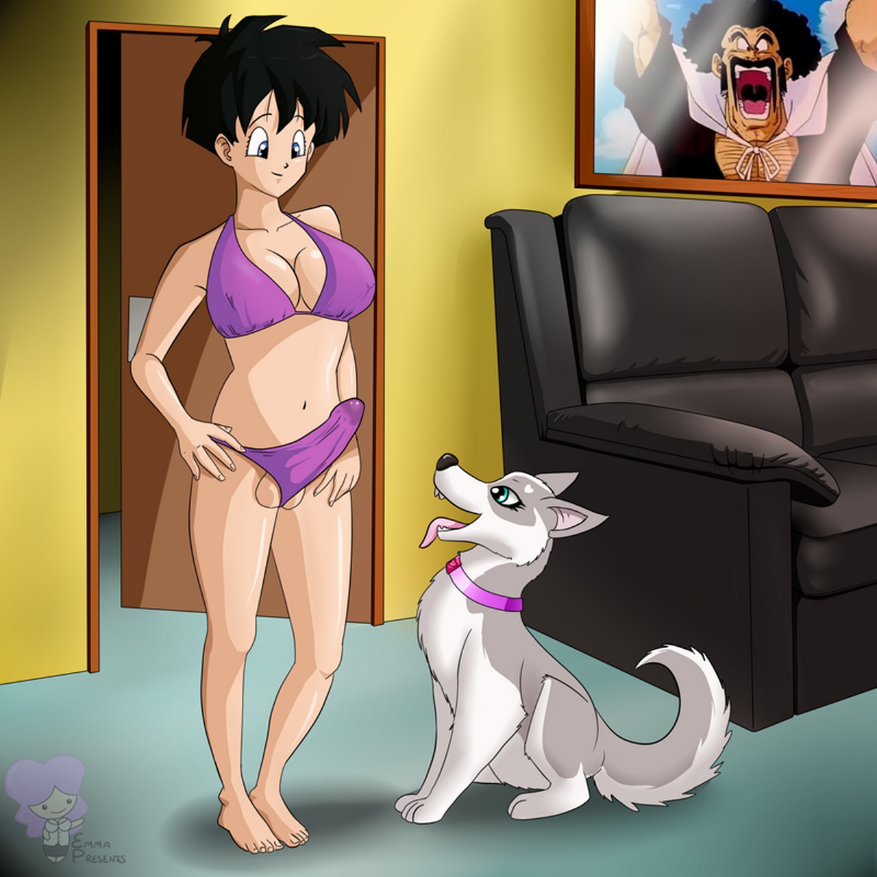 Videl And Her Dog Porn Comic - Page 002