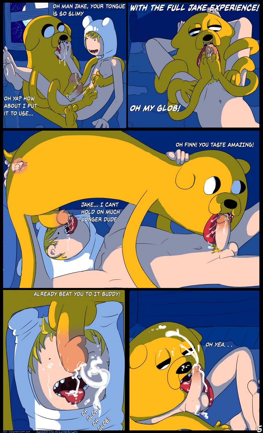 Adventure Time Porn Foot - Weird Foot And Jake Time Porn Comic - Page 05