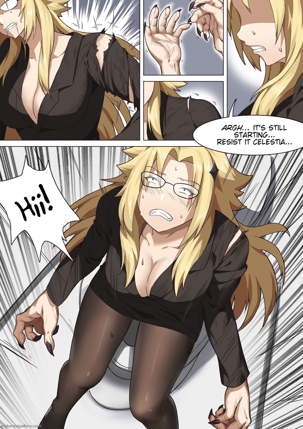 Werewolf Girl Academy 1 HD Hentai Porn Comic - 007