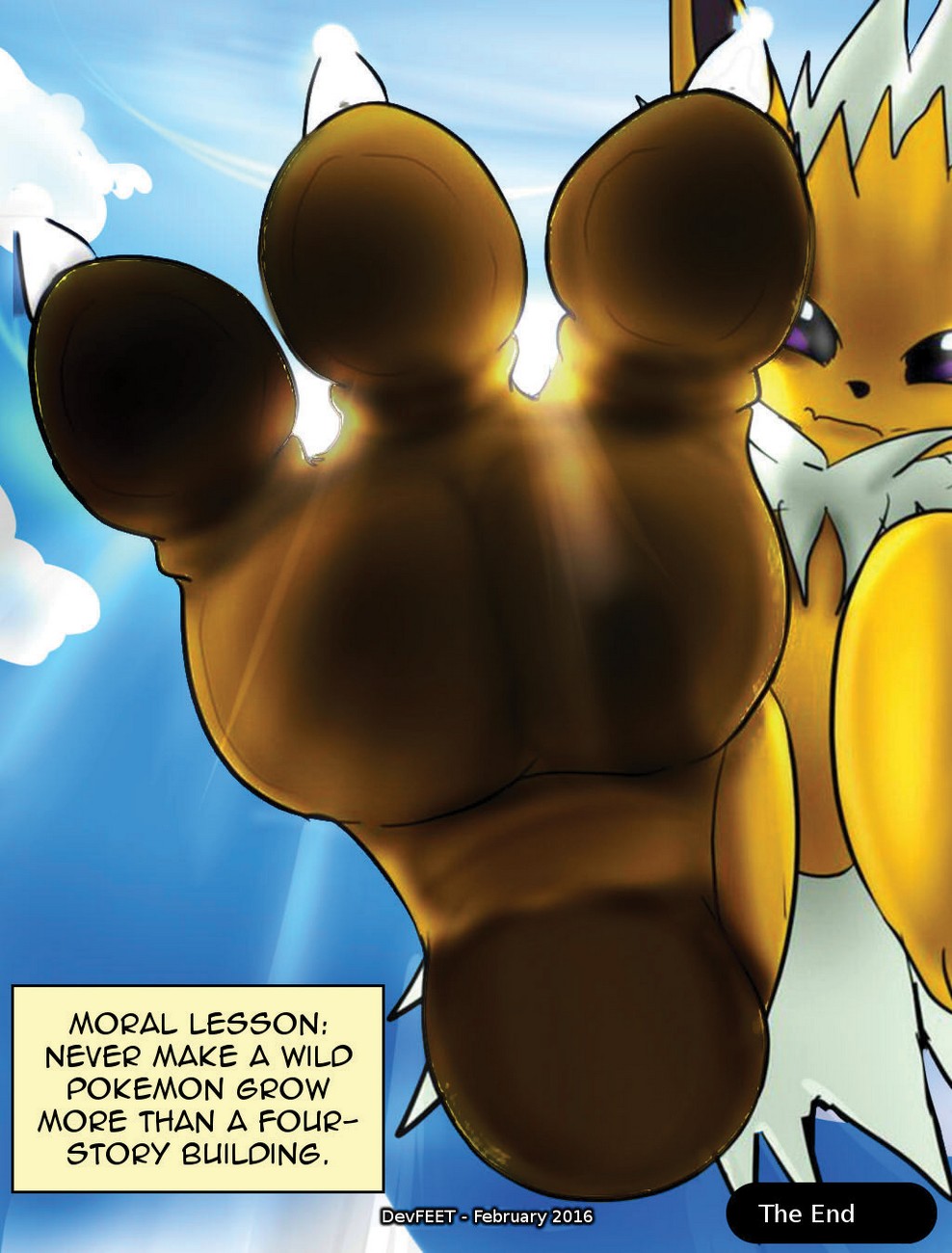 Jolteon Porn Comic - What If Giant Pokemons Invades The Town Porn Comic - Page 005